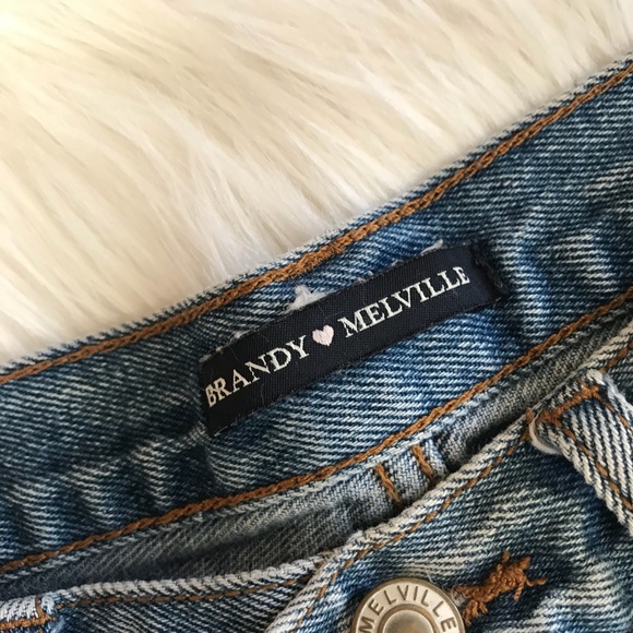 Brandy Melville High-Waisted Denim Shorts - Picture 4 of 4